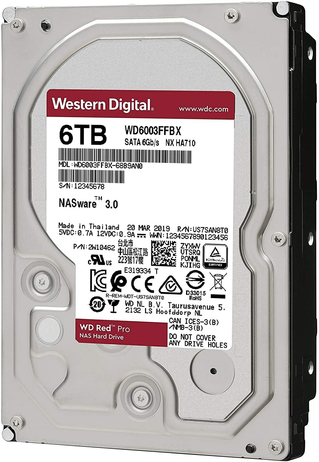 WesternDigital Caviar Red PRO WD6003FFBX / 3.5'' HDD 6.0TB