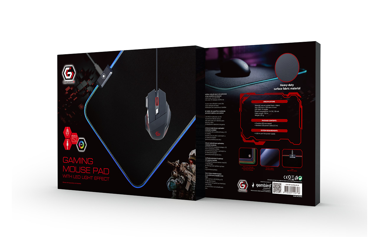 Gembird MP-GAMELED-M