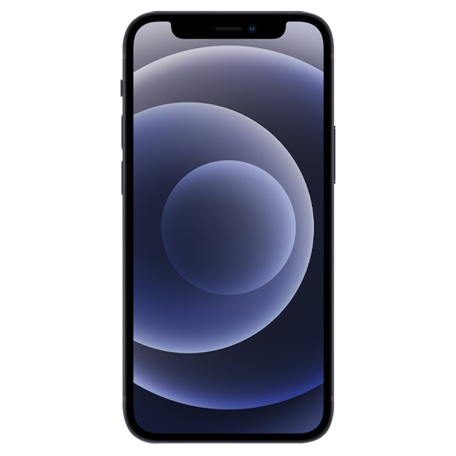 Apple iPhone 12 / 6.1" OLED 2532x1170 / A14 Bionic / 4Gb / 128Gb / 2815mAh / DUALSIM / Black