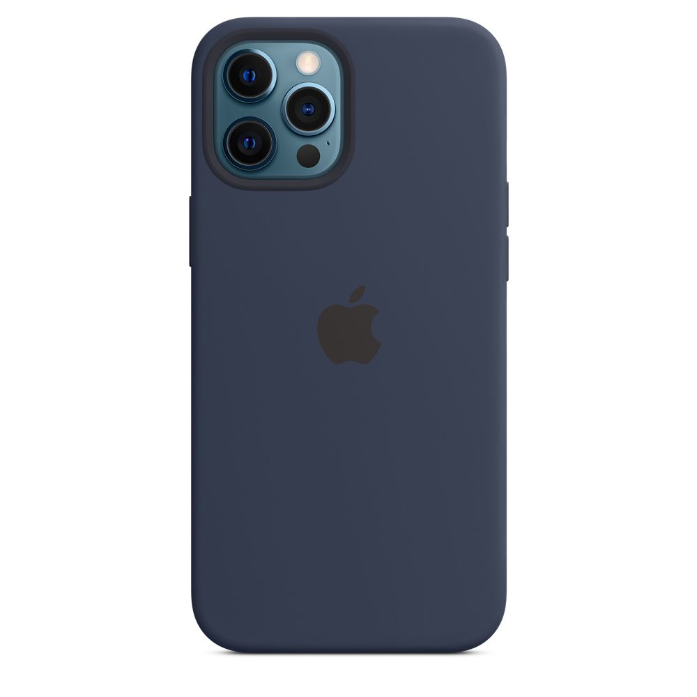 Apple Original iPhone 12 Pro Max Silicone Case with MagSafe Blue