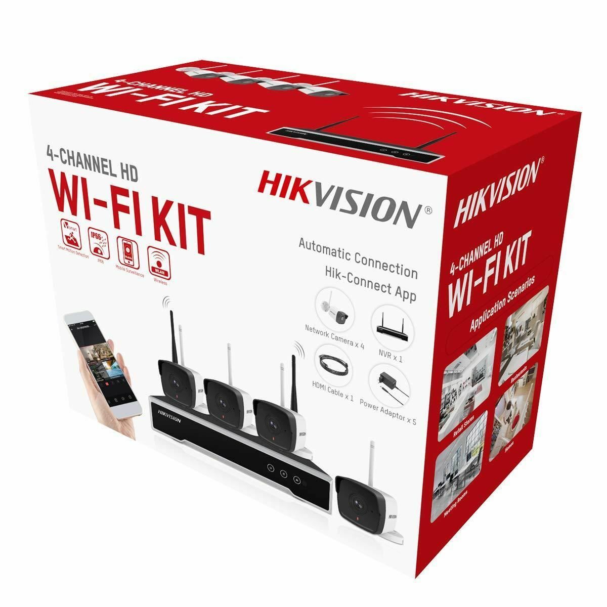 HIKVISION KIT / 1x NVR NK42W0H + 4x Bullet DS-2CV1021G1-IDW