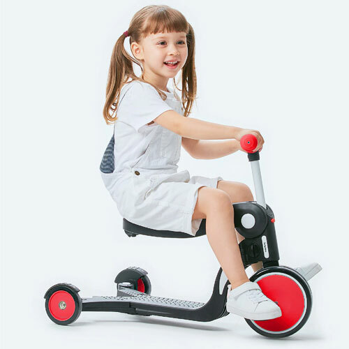 Xiaomi BeBehoo 5 In 1 Kids Balance Tricycle Red