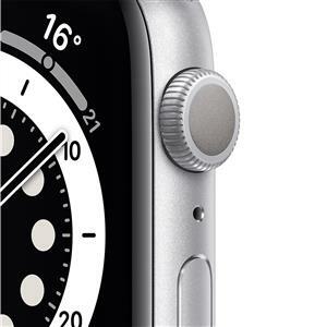 Apple Watch Series 6 GPS 44mm Aluminum Case with White Sport Band White