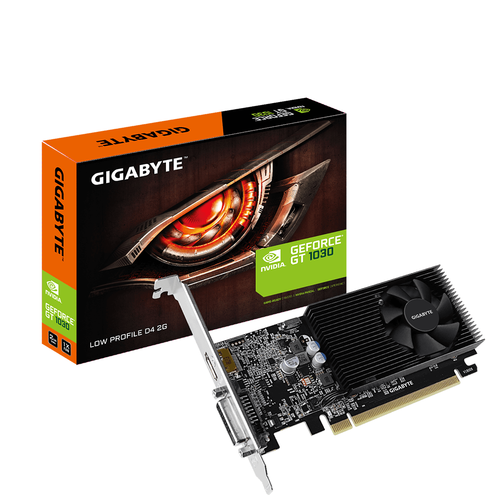 GIGABYTE GeForce GT 1030 2GB GDDR4 64bit / GV-N1030D4-2GL