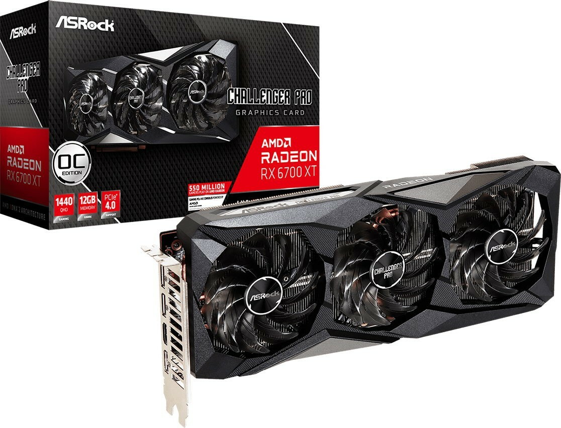 ASRock Radeon RX 6700 XT Challenger Pro 12G OC / 12GB 192bit