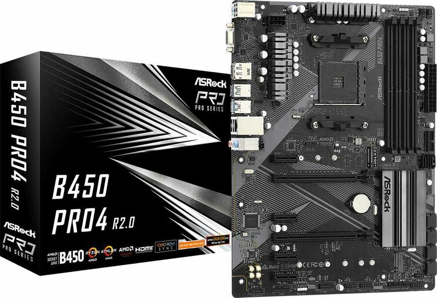 ASRock B450 PRO4 R2.0 / ATX AM4