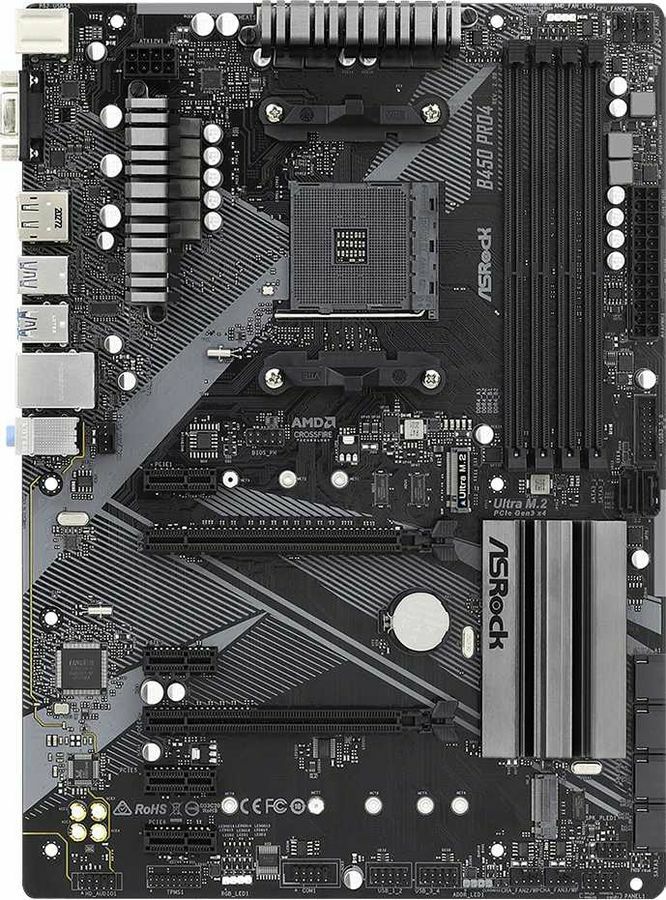 ASRock B450 PRO4 R2.0 / ATX AM4