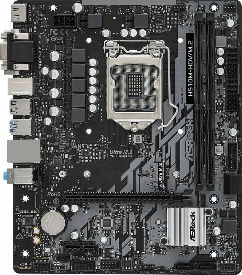 ASRock H510M-HDV/M.2 / mATX S1200