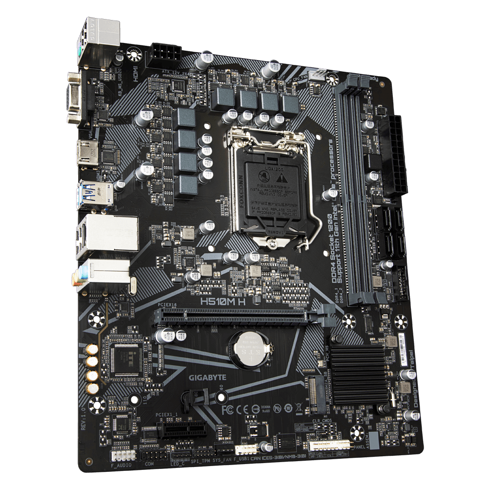 GIGABYTE H510M H 1.0 / mATX S1200