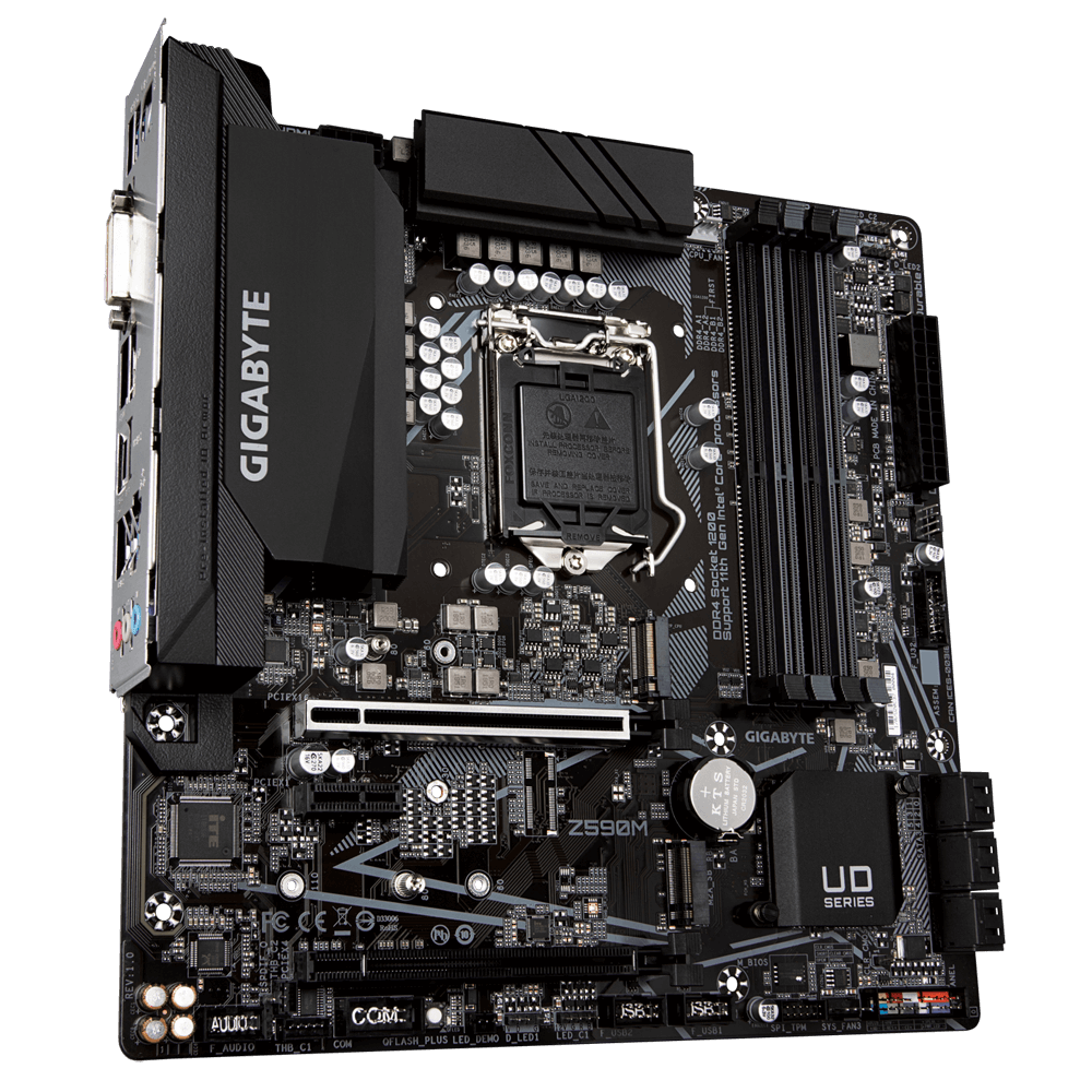 GIGABYTE Z590M 1.0 / mATX Socket 1200 Dual 4xDDR4 5333