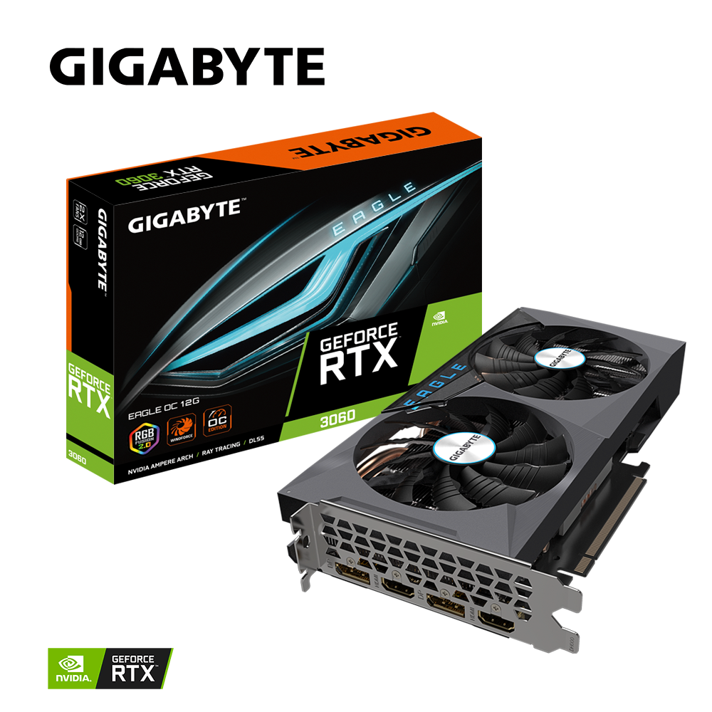GIGABYTE GeForce RTX 3060 12GB GDDR6 Eagle OC 192bit / GV-N3060EAGLE OC-12GD