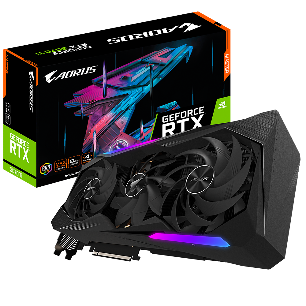 GIGABYTE GeForce RTX 3070 Ti 8GB GDDR6X Aorus Master 256bit / GV-N307TAORUS M-8GD