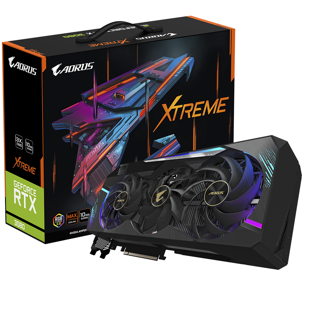GIGABYTE GeForce RTX 3080 10GB GDDR6X Aorus Xtreme 320bit / GV-N3080AORUS X-10GD