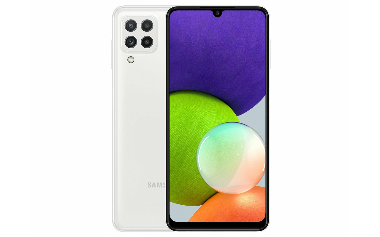 Samsung Galaxy A22 / 6.4'' 720x1600 90Hz / MediaTek MT6769V/CTZA / 4Gb / 128Gb / 5000mAh White