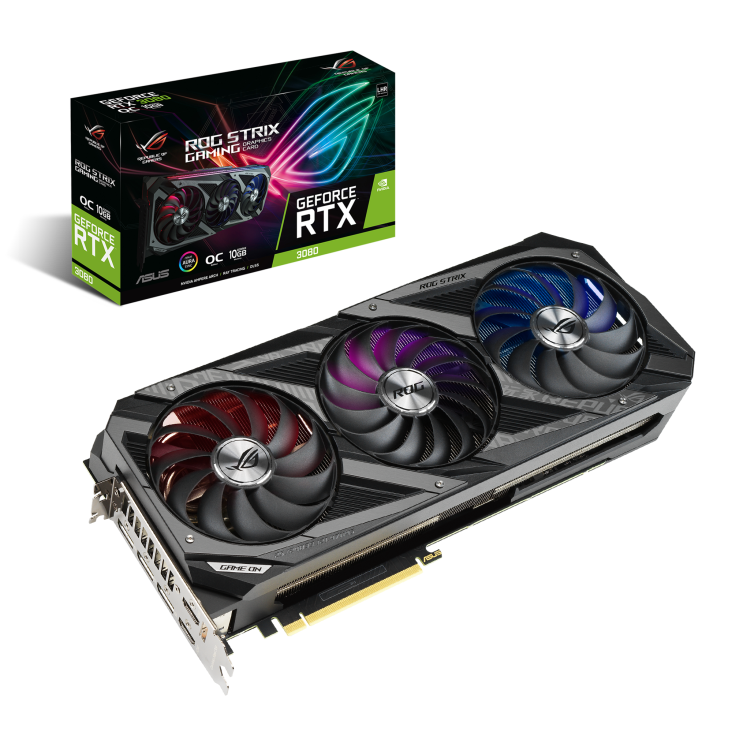 ASUS GeForce RTX 3080 10GB GDDR6X 320bit / ROG-STRIX-RTX3080-O10G-V2-GAMING