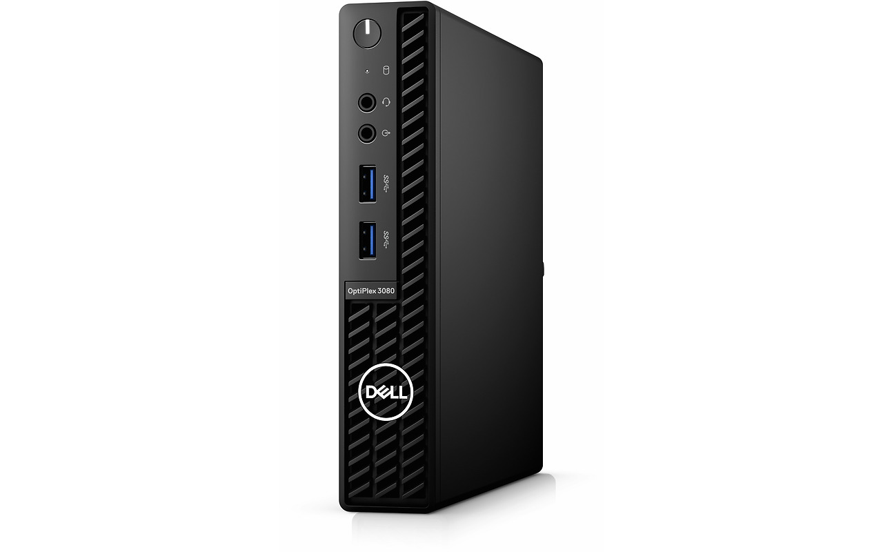 DELL OptiPlex 3080 MFF / lntel Core i5-10500T / 8GB DDR4 / 256GB NVMe / Black / Linux/DOS