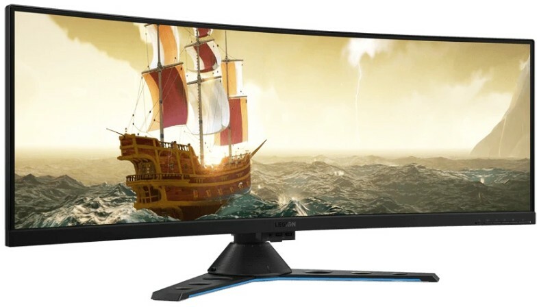 Lenovo LEGION Y44w-10 / 44" Curved-VA 3840x1200 FreeSync 144Hz / Black