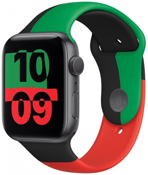 Apple Watch Series 6 GPS 40mm Space Gray Aluminum Case with Black Sport Band / Unity