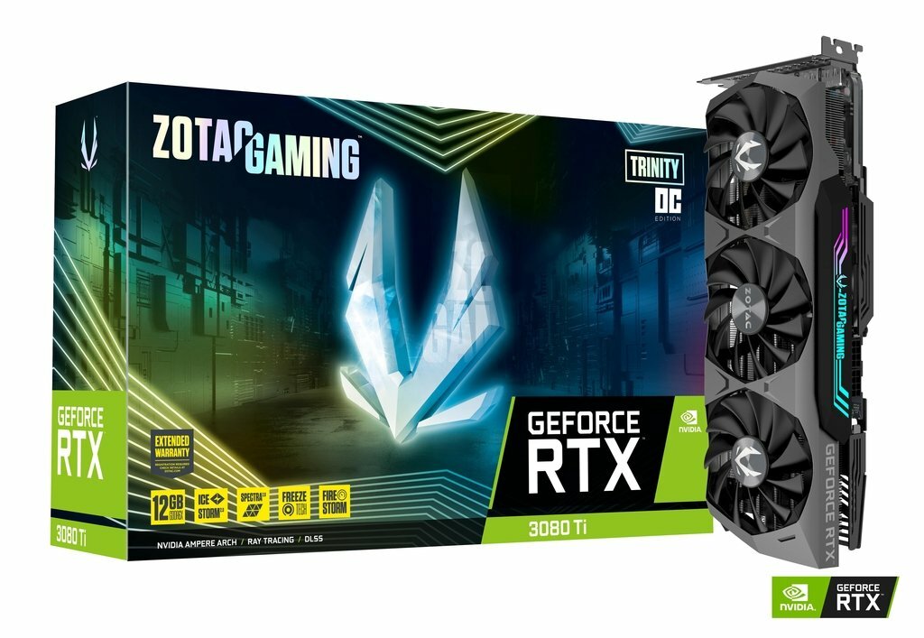 ZOTAC GeForce RTX 3080 Ti Trinity OC 12GB GDDR6X 384bit / ZT-A30810J-10P