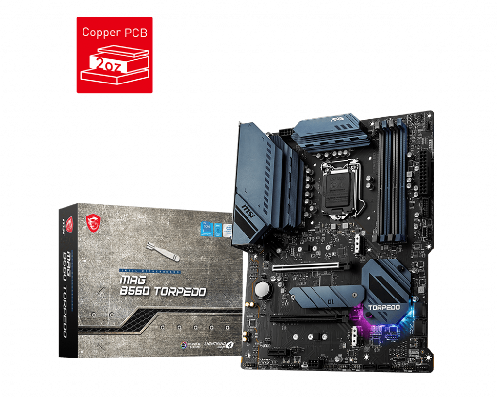 MSI MAG B560 TORPEDO / ATX Socket 1200 Dual 4xDDR4 5066