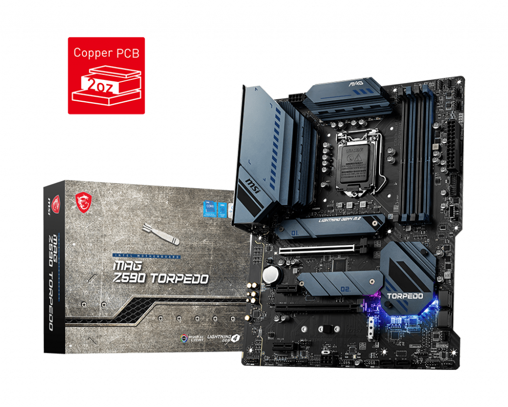 MSI MAG Z590 TORPEDO / ATX Socket 1200 Dual 4xDDR4 5333