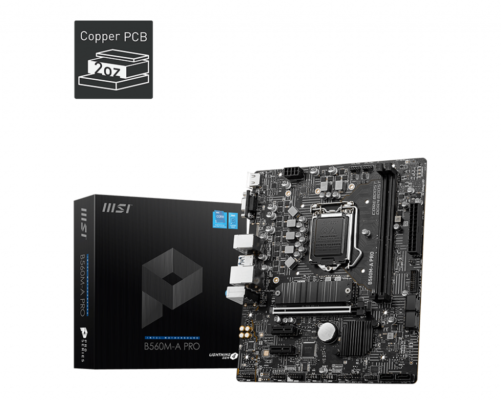 MSI B560M-A PRO / mATX Socket 1200 Dual 2x DDR4 5200