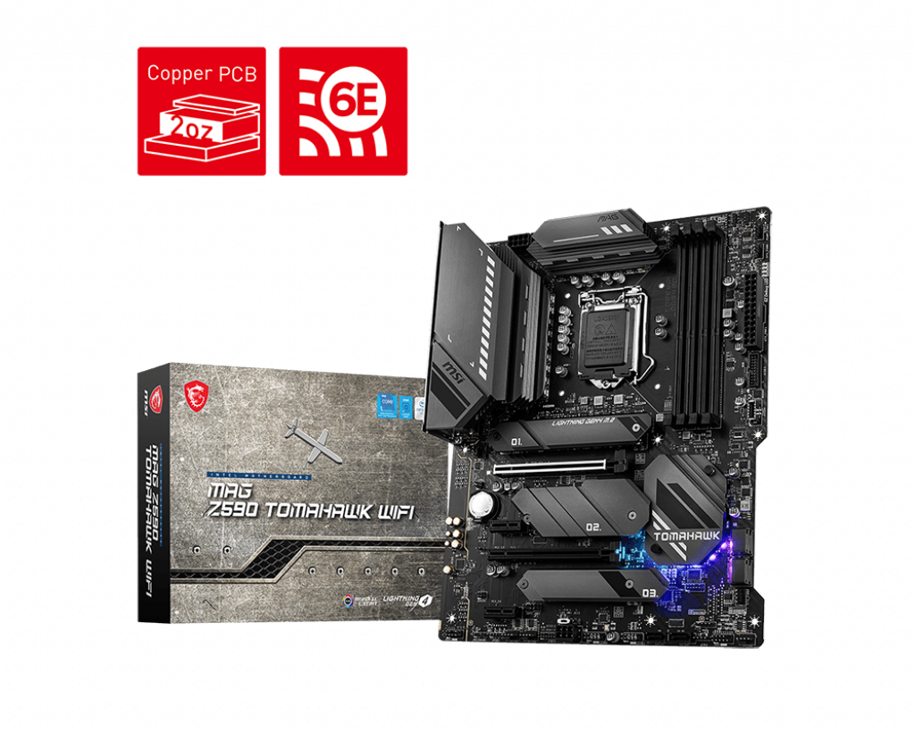 MSI MAG Z590 TOMAHAWK / ATX Socket 1200 Dual 4xDDR4 5333