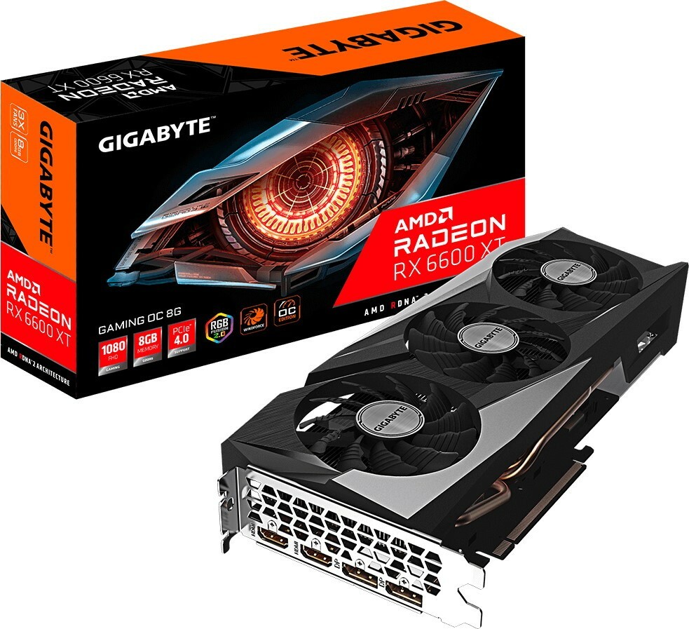 Gigabyte Gaming OC Radeon RX 6600 XT 8GB GDDR6 128bit / GV-R66XTGAMING OC-8GD