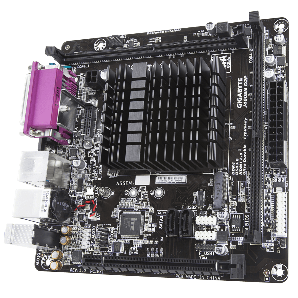GIGABYTE J4005N D2P Mini-ITX + Celeron Dual-Core J4005