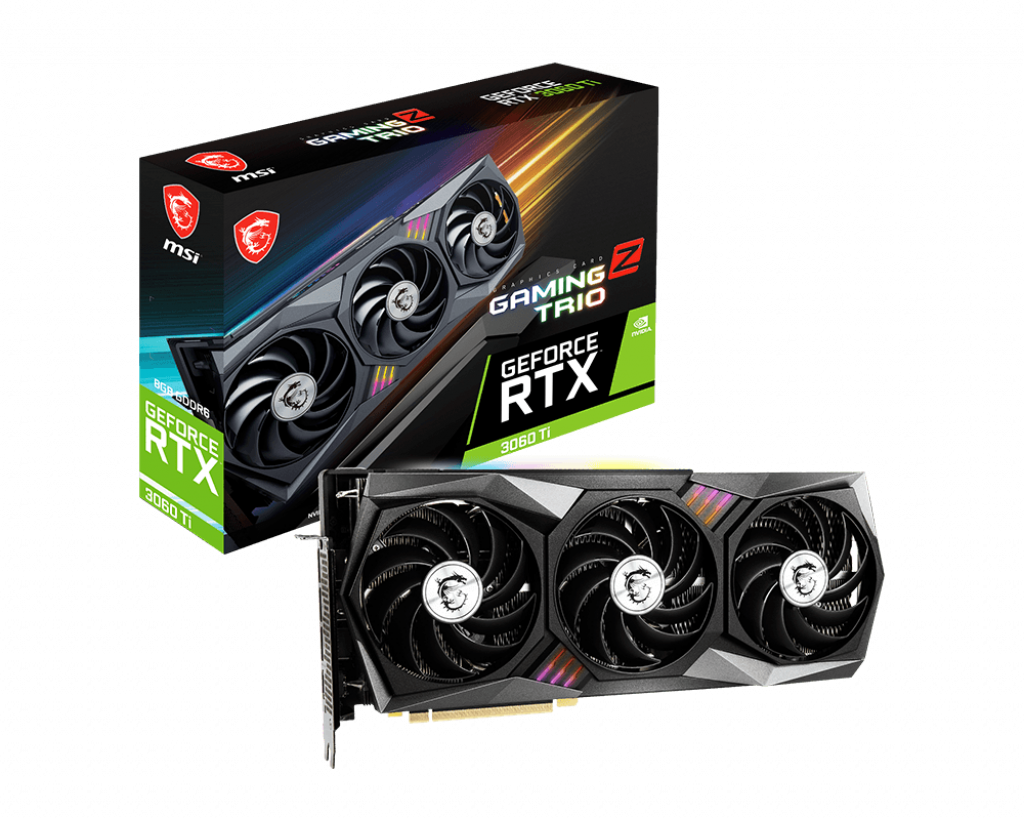 MSI GeForce RTX 3060 Ti GAMING Z TRIO 8G LHR / 8GB GDDR6 256Bit