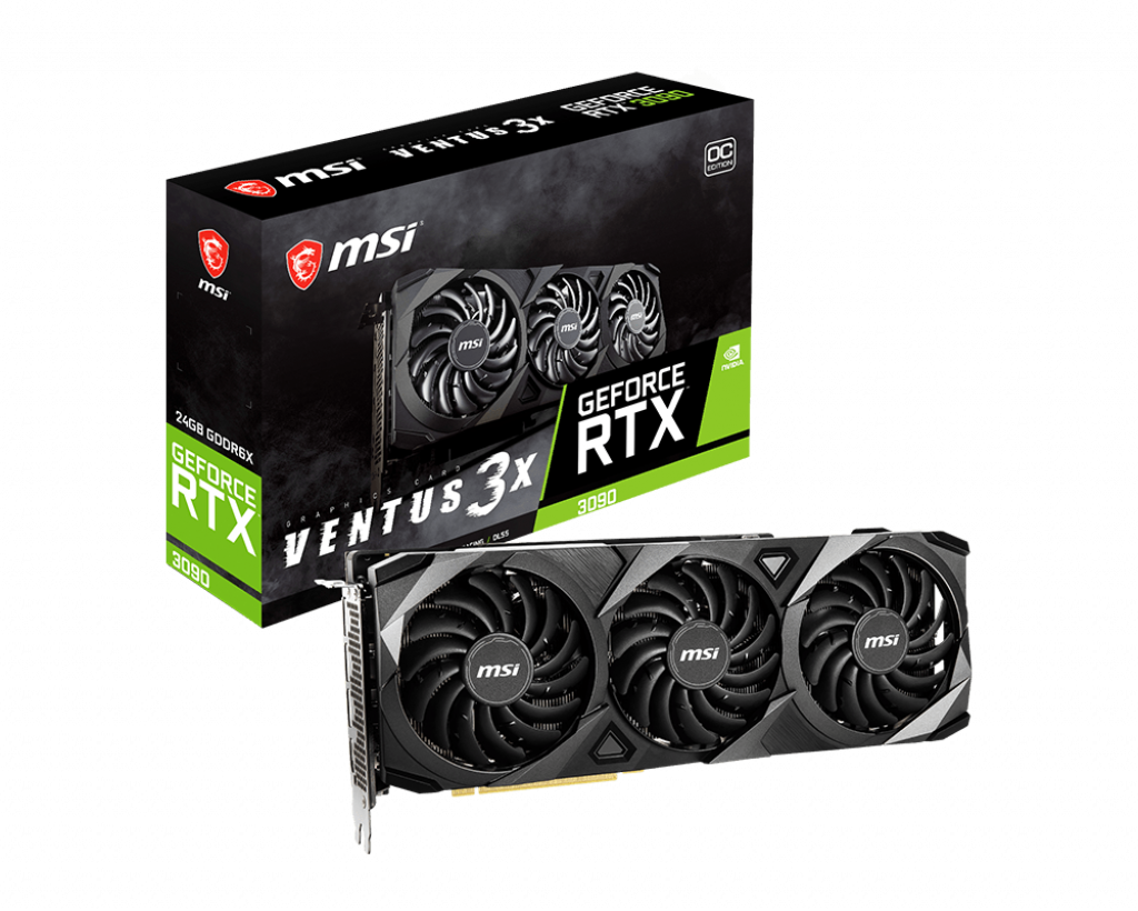 MSI GeForce RTX 3090 VENTUS 3X 24G OC 24GB GDDR6X 384Bit