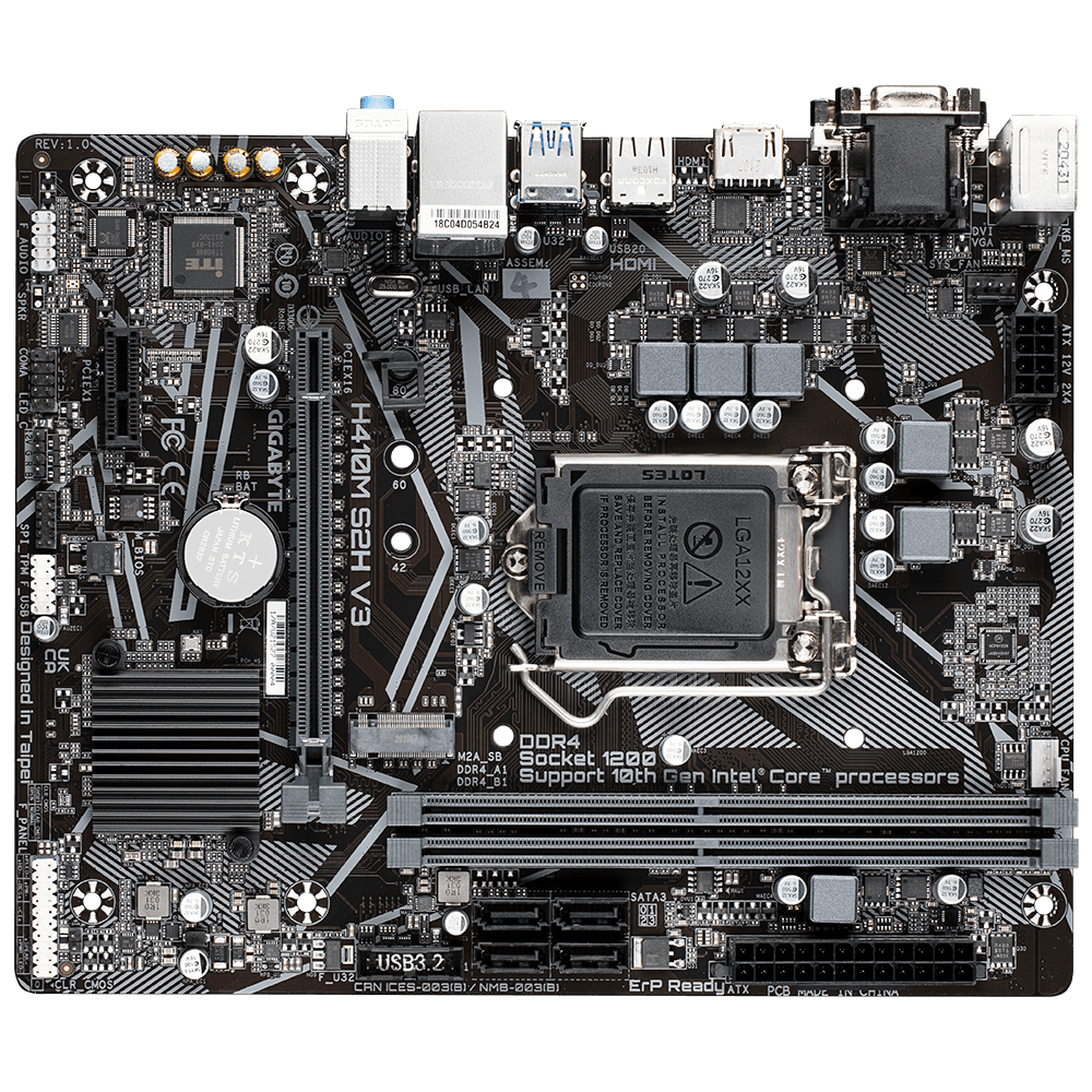 GIGABYTE H410M S2H V3 mATX S1200