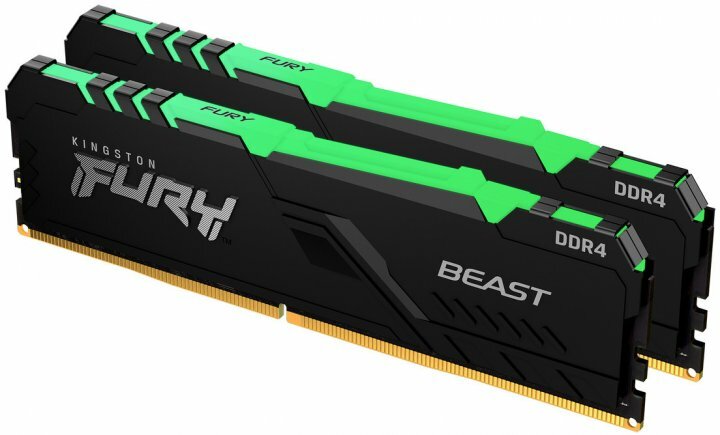 Kingston FURY Beast RGB KF437C19BBAK2/16 / 16GB DDR4 3733