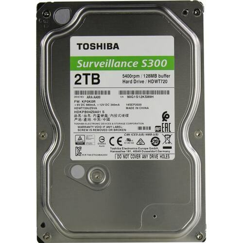 Toshiba S300 Surveillance 2TB HDD 3.5 / HDWT720UZSVA