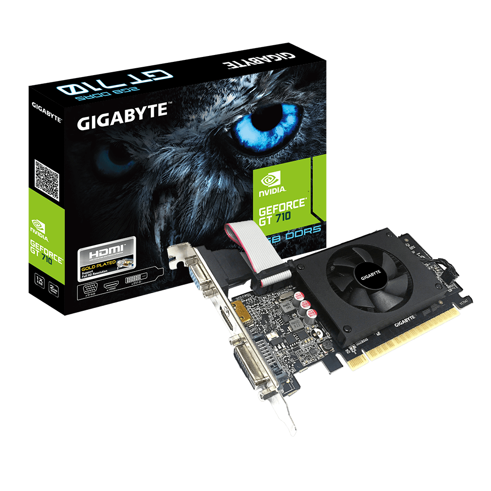 GIGABYTE GeForce GT 710 2GB DDR5 64bit / GV-N710D5-2GIL