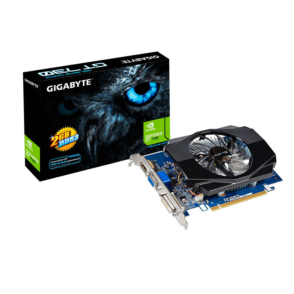 GIGABYTE GeForce GT 730 2GB DDR3 64bit / GV-N730D3-2GI