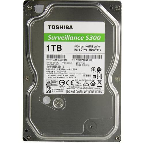 Toshiba S300 Surveillance HDWV110UZSVA / 3.5" HDD 1.0TB