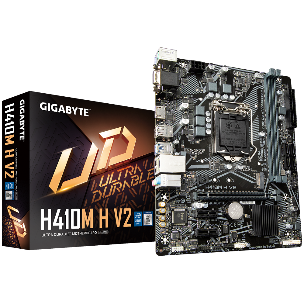 GIGABYTE H410M H V2 / mATX Socket 1200 Dual 2xDDR4 2933
