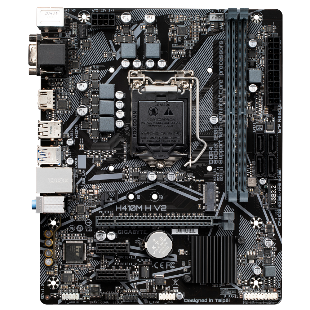GIGABYTE H410M H V2 / mATX Socket 1200 Dual 2xDDR4 2933