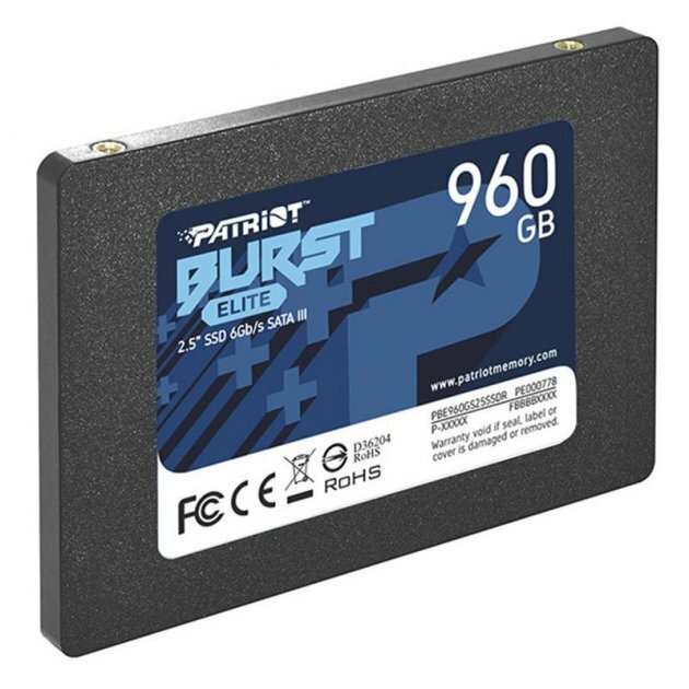 Patriot Burst PBE960GS25SSDR / 960GB SSD 2.5"