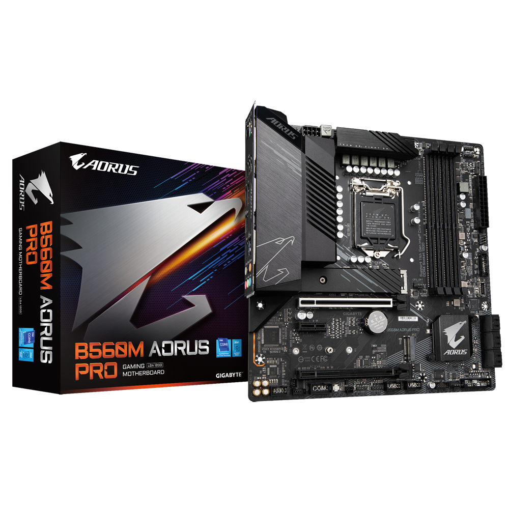 GIGABYTE B560M AORUS PRO / mATX Socket 1200 Dual 4x DDR4 5333