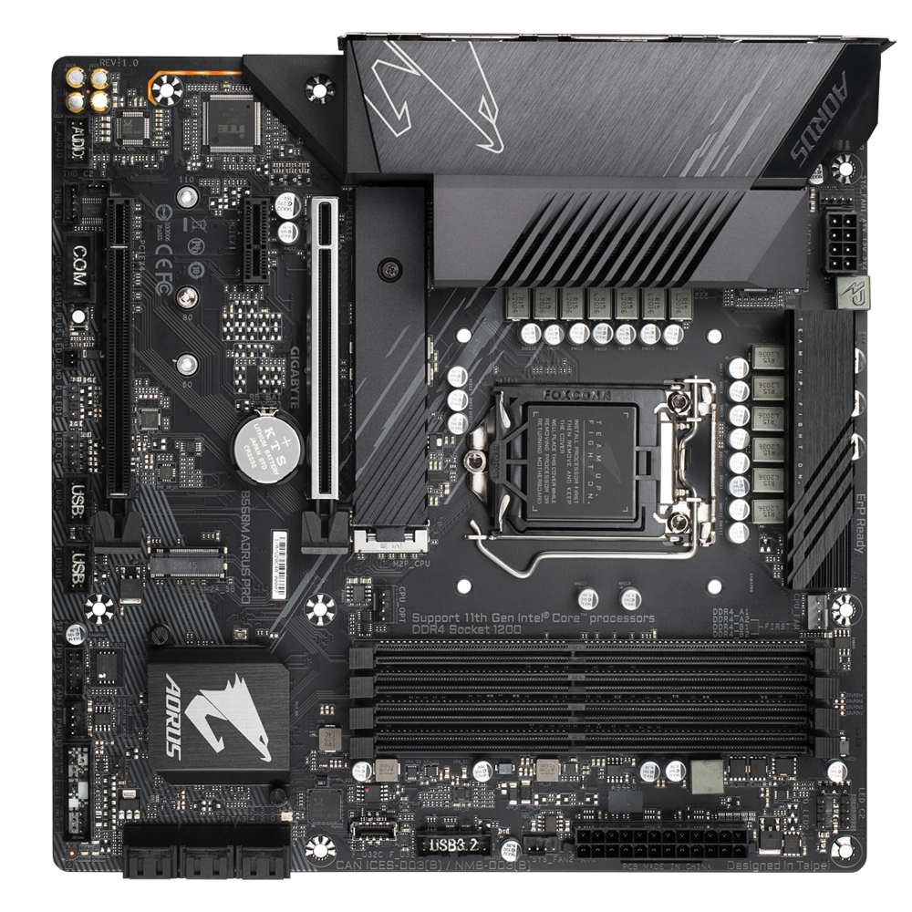 GIGABYTE B560M AORUS PRO / mATX Socket 1200 Dual 4x DDR4 5333