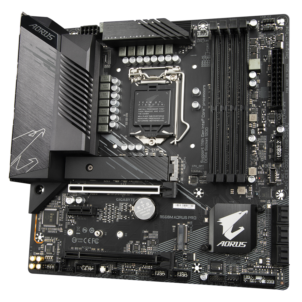GIGABYTE B560M AORUS PRO / mATX Socket 1200 Dual 4x DDR4 5333