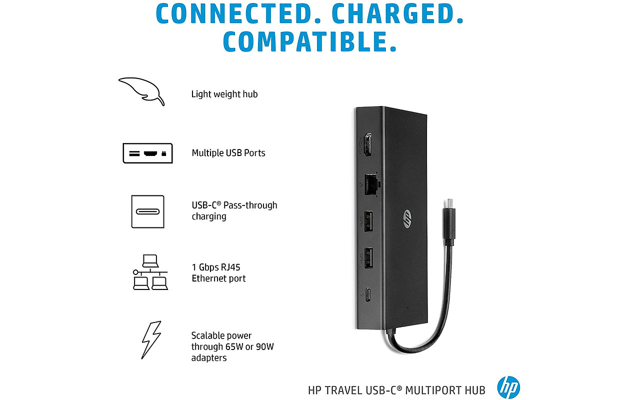 HP Travel USB-C Multi Port Hub / 1C1Y5AA#ABB