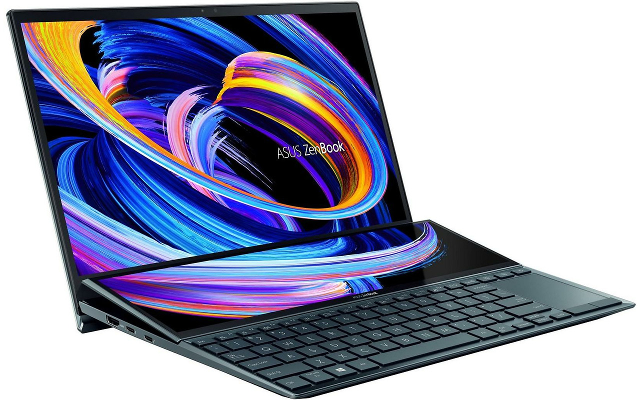 ASUS ZenBook Duo 14 UX482EA / 14" TOUCH IPS FullHD + 12.65" Screen Pad / Core i7-1165G7 / 16GB RAM / 512GB SSD / Intel Iris Xe / Windows 10 PRO /