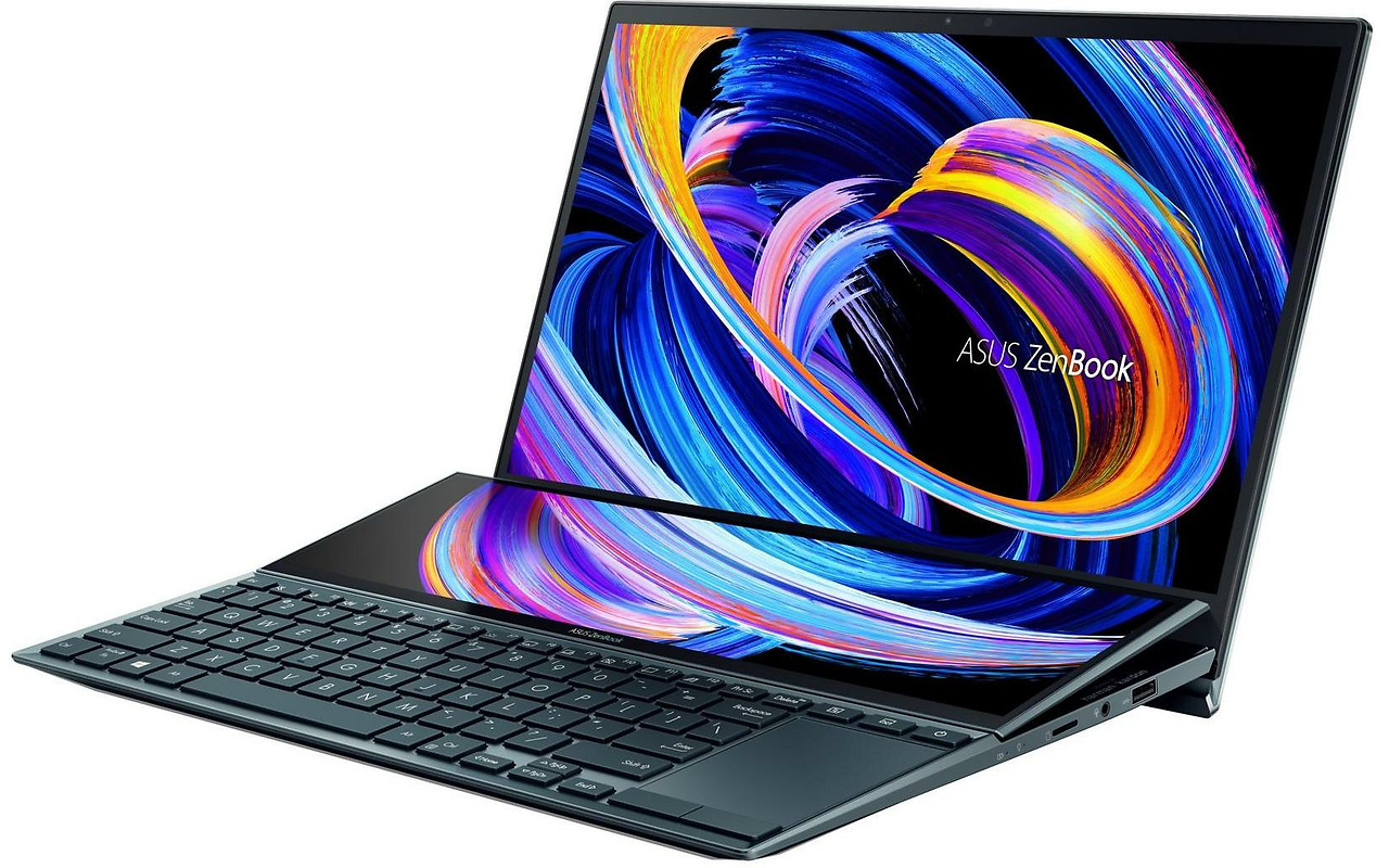 ASUS ZenBook Duo 14 UX482EA / 14" TOUCH IPS FullHD + 12.65" Screen Pad / Core i7-1165G7 / 16GB RAM / 512GB SSD / Intel Iris Xe / Windows 10 PRO /