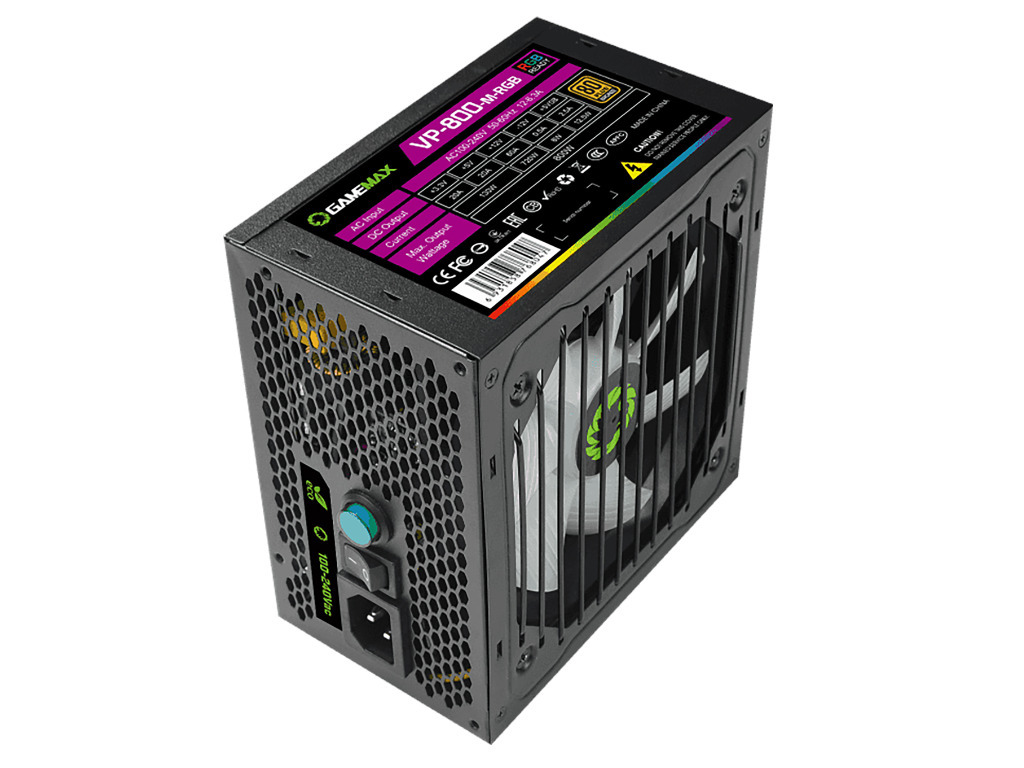 GameMax VP-800-RGB / PSU 800W 80+ Bronze