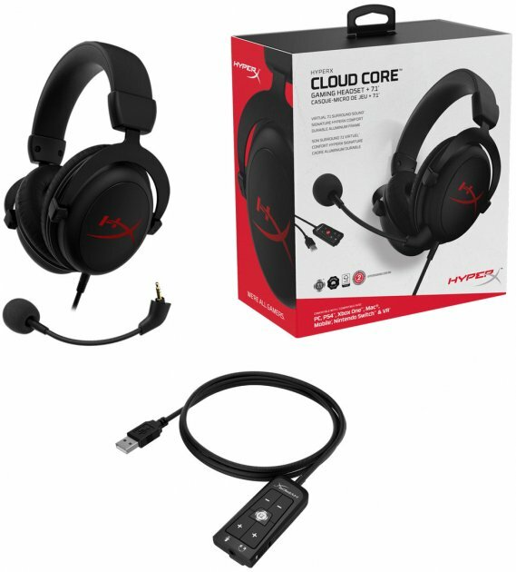 HyperX Cloud Core 7.1 / Headset / HX-HSCC-2-BK/WW