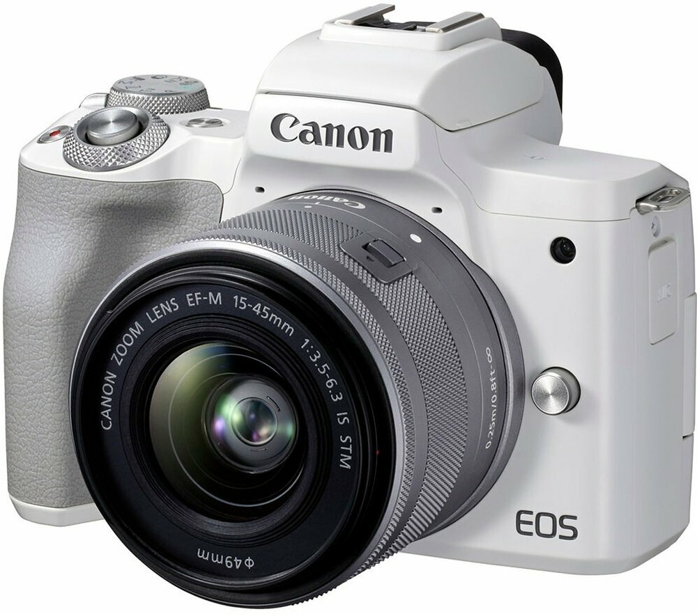 Canon EOS M50 Mark II + 15-45 IS STM White