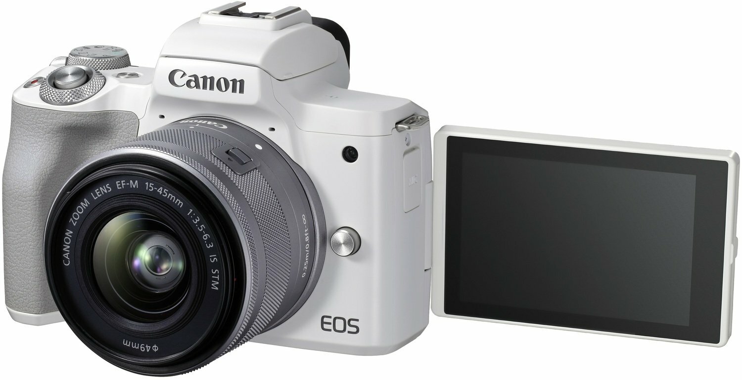 Canon EOS M50 Mark II + 15-45 IS STM White